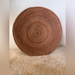 Large Tonga Basket 21” Handwoven Ilala Palm Zambia African Wall Basket Platter